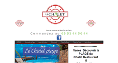 Desktop Screenshot of lechaletrestaurant.com