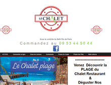 Tablet Screenshot of lechaletrestaurant.com